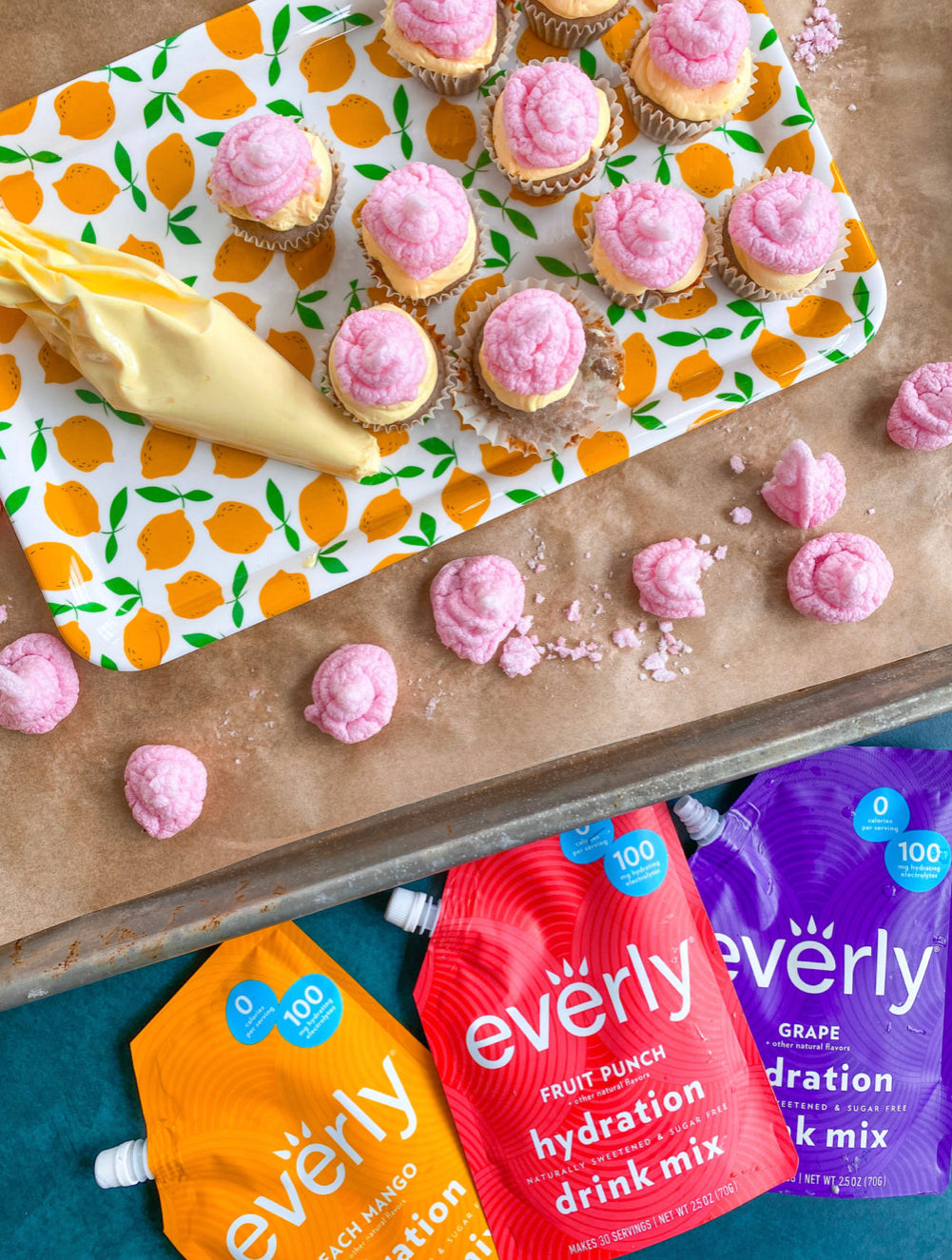 Fruity Meringue Keto Cupcakes – Everly